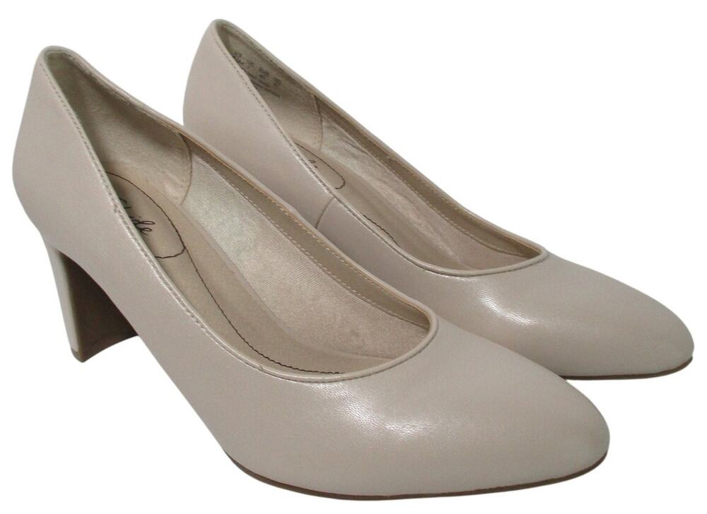 Life Stride Women's Cream Gigi High Heel Pumps Size 10M